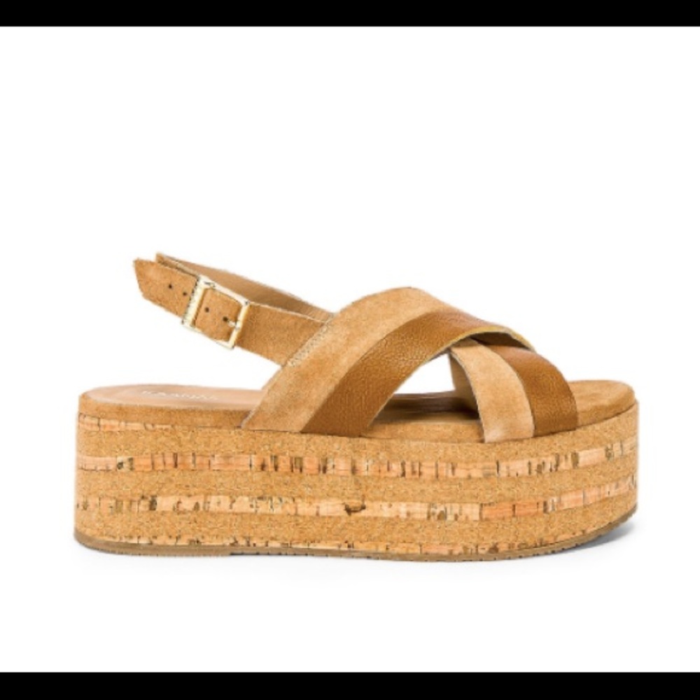 Kaanas Sydney Cross Over Sandal in Tan